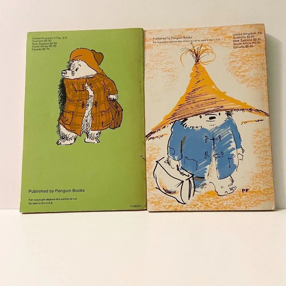 Vintage 1968 Paddington Abroad and 1969 Paddington at Work Young Puffin Books - Picture 3 of 16